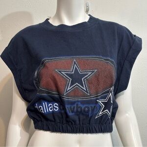 Vintage URBAN OUTFITTERS logo 7 Tag Dallas Cowboys Crop Top Sz L